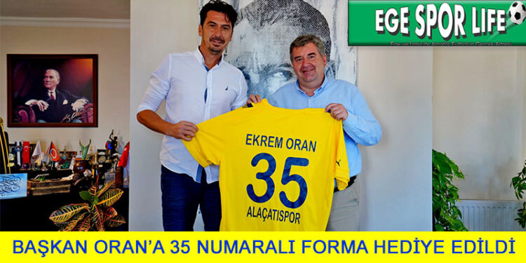 ALAÇATISPOR’DAN BAŞKAN ORAN’A NEZAKET ZİYARETİ