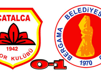 Çatalcaspor: 0 – Bergama Belediyespor: 1