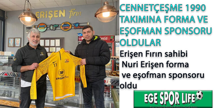 CENNETÇEŞME 1990 TAKIMINA FORMA VE EŞOFMAN SPONSORU OLDULAR