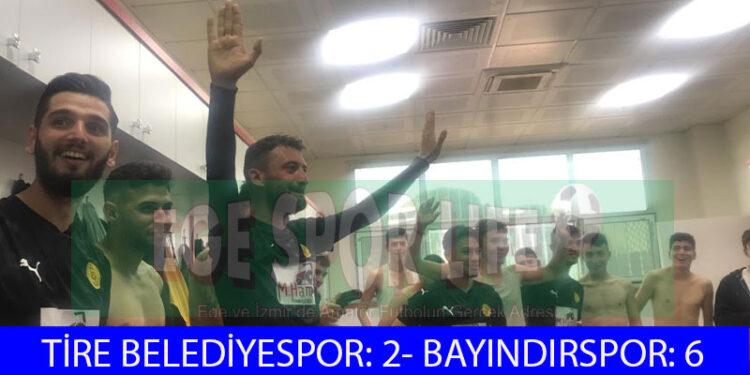 LİDER BAYINDIRSPOR, TİRE BELEDİYESPOR’U AFFETMEDİ