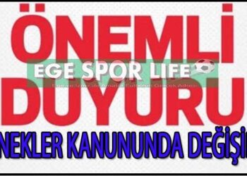 KULÜPLERİMİZİN DİKKATİNE, DERNEKLER KANUNUNDA DEĞİŞİKLİK
