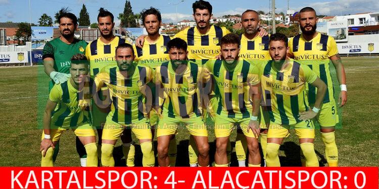 ALAÇATISPOR, DEPLASMANDA PUAN KAYBI YAŞADI