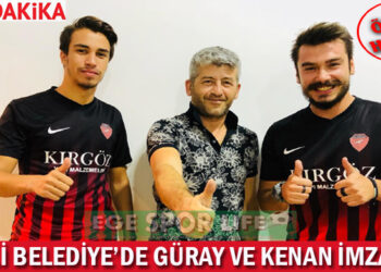 DİKİLİ BELEDİYE’DE GÜRAY VE KENAN İMZALADI