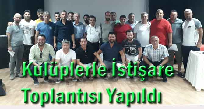 Kulüplerle İstişare Toplantısı Yapıldı