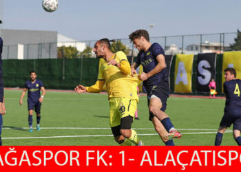 ALAÇATISPOR, ALİAĞA’DAN 1 PUANLA DÖNDÜ