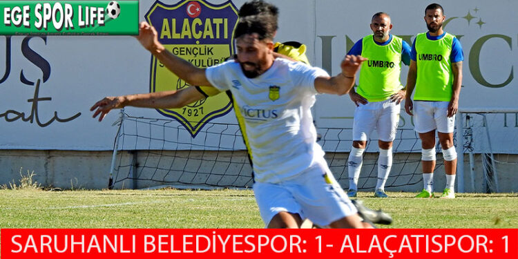 ALAÇATISPOR, DEPLASMANDA 1 PUANA RAZI OLDU