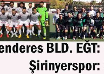 Menderes BLD. EĞT: 1- Şirinyerspor: 1