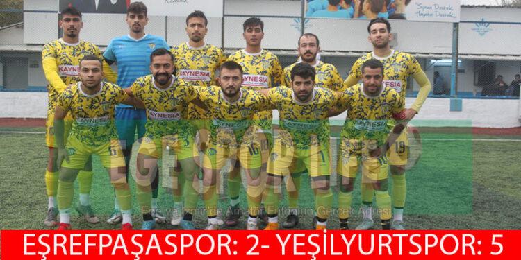 YEŞİLYURTSPOR, EŞREFPAŞASPOR ENGELİNİ AŞMASINI BİLDİ