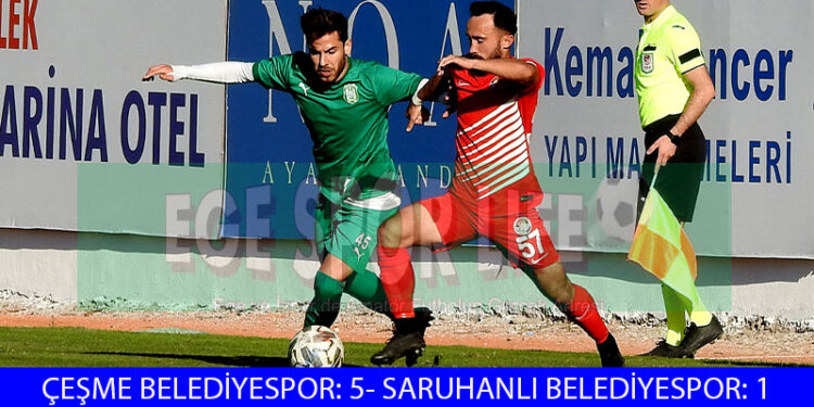 ÇEŞME BELEDİYESPOR, SARUHANLI’YI DA ELİ BOŞ GÖNDERDİ