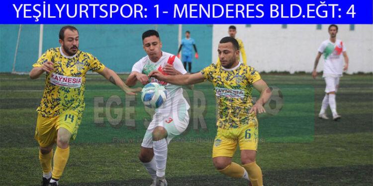 MENDERES, YEŞİLYURTSPOR’U YENEREK ZİRVEYE BİR ADIM DAHA YAKLAŞTI
