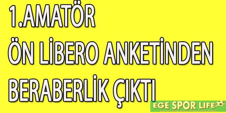 1.AMATÖR ÖN LİBERO ANKETİNDEN BERABERLİK ÇIKTI