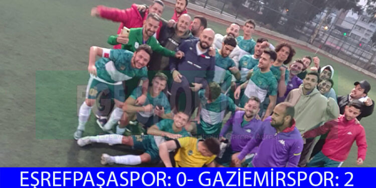 GAZİEMİRSPOR LİDERLİĞİNİ KORUDU