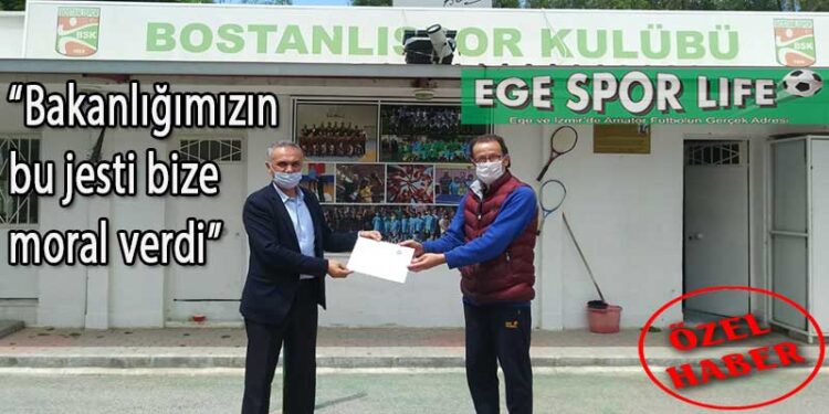 BOSTANLISPOR’A GENÇLİK SPOR BAKANLIĞINDAN TEŞEKKÜR