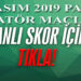 İZMİR AMATÖR’DE GÜNÜN CANLI SKORLARI