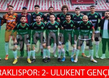 ULUKENT GENÇLİK, BERABERLİKLE YETİNDİ