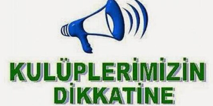 İZMİR AMATÖR KULÜPLERİMİZE ÖNEMLİ DUYURULUR