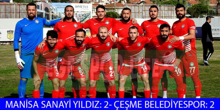 ÇEŞME BELEDİYESPOR, MANİSA’DAN 1 PUANI KAPTI
