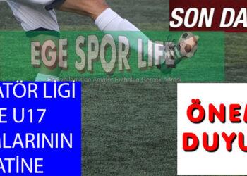AMATÖR TAKIMLARIN DİKKATİNE