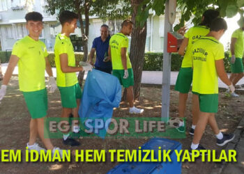 HEM İDMAN, HEM TEMİZLİK YAPTILAR
