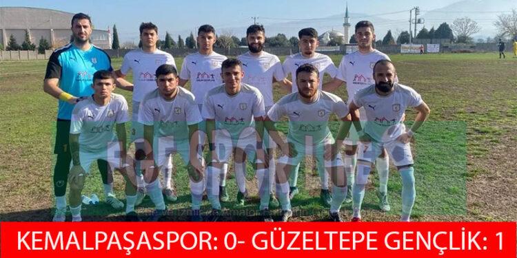 GÜZELTEPE ZORLU KEMALPAŞA DEPLASMANINDAN 3 PUANLA DÖNDÜ