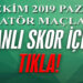 İZMİR AMATÖR’DE GÜNÜN CANLI SKORLARI