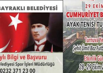 BAYRAKLI’DA AYAK TENİS TURNUVASI