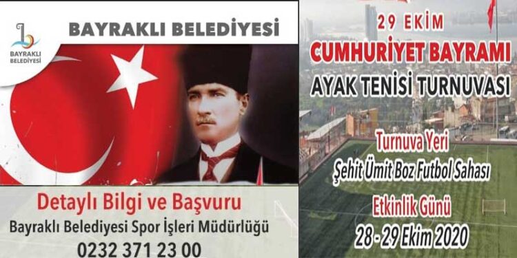 BAYRAKLI’DA AYAK TENİS TURNUVASI