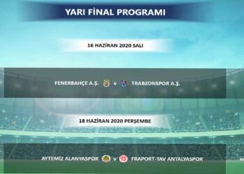 ZİRAAT TÜRKİYE KUPASI YARI FİNAL PROGRAMI