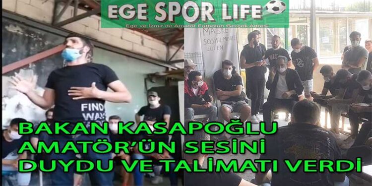 AMATÖR FUTBOLULAR, KASAPOĞLU’NDAN MÜJDEYİ ALDI