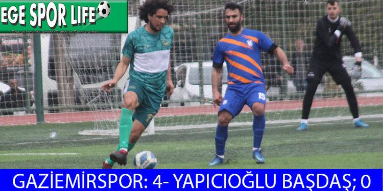 LİDER GAZİEMİRSPOR, Y. BAŞDAŞ ENGELİNİ RAHAT AŞTI