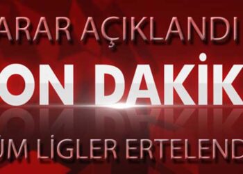KARAR AÇIKLANDI, TÜM LİGLER ERTELENDİ
