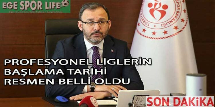 PROFESYONEL LİGLERİN BAŞLAMA TARİHİ RESMEN BELLİ OLDU