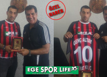 Minikordu Genç Altay’dan Sponsora Plaket