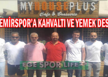 GAZİEMİRSPOR’A KAHVALTI VE YEMEK DESTEĞİ