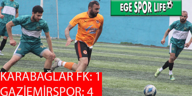 GAZİEMİRSPOR, KARABAĞLAR FK ENGELİNİ RAHAT AŞTI