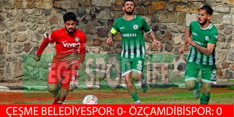 ÇEŞME BELEDİYESPOR, ÖZÇAMDİBİSPOR İLE BERABERE KALDI
