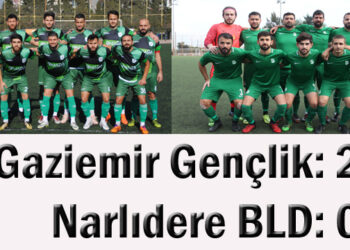Gaziemir Gençlik: 2- Narlıdere Belediyespor: 0