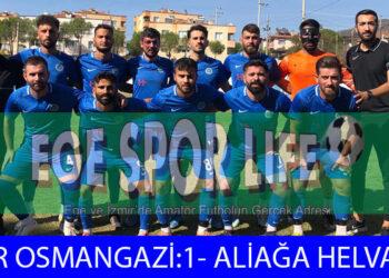 ALİAĞA HELVACI, DEPLASMANDAN 3 PUANLA DÖNDÜ