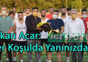 YENİÇERİLER’DEN ALİAĞASPOR FK’YA DESTEK ZİYARETİ