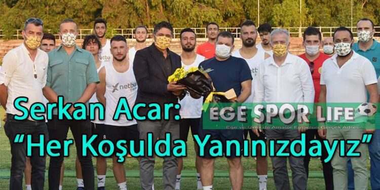 YENİÇERİLER’DEN ALİAĞASPOR FK’YA DESTEK ZİYARETİ