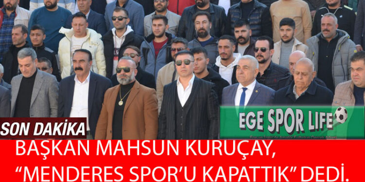 İZMİR AMATÖR FUTBOLU MENDERES ŞOKUNU YAŞIYOR