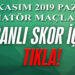 İZMİR AMATÖR’DE GÜNÜN CANLI SKORLARI