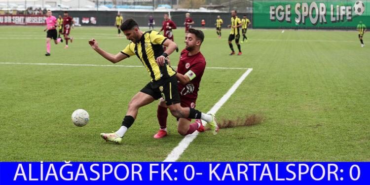 ALİAĞASPOR FK EVİNDE PUAN KAYBI YAŞADI