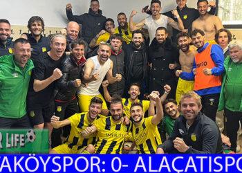 ALAÇATISPOR, İSTANBUL’DAN LİDER DÖNDÜ