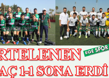 ERTELENEN MAÇ 1-1 SONA ERDİ