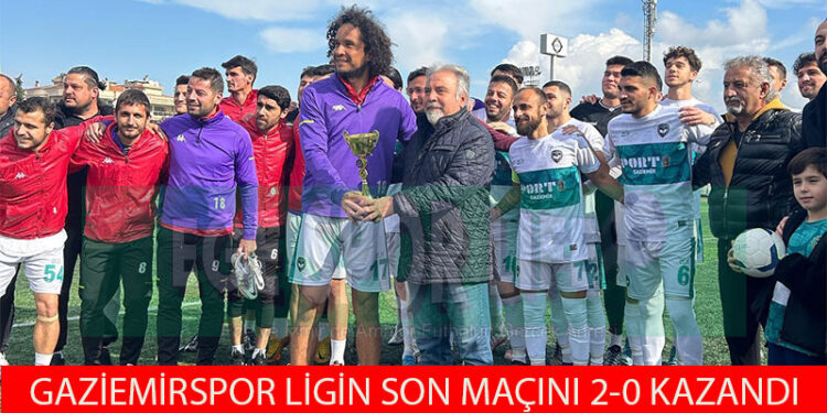 GAZİEMİRSPOR, ŞAMPİYONLUK KUPASINI ALDI