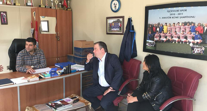 Levent Piriştina’dan İşçievlerispor’a Ziyaret