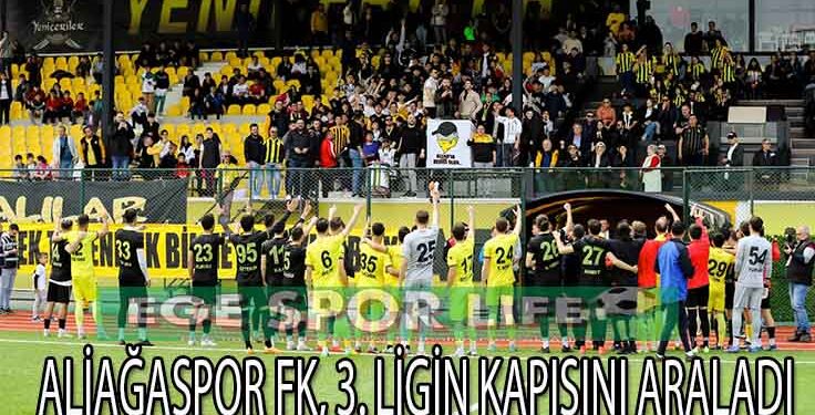 ALİAĞASPOR FK, ŞAMPİYONLUĞUNU İLAN ETTİ