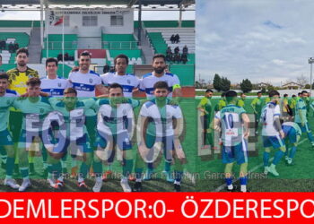 LİDER ÖZDERESPOR, BADEMLER ENGELİNİ 4 GOLLE AŞTI