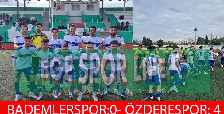 LİDER ÖZDERESPOR, BADEMLER ENGELİNİ 4 GOLLE AŞTI